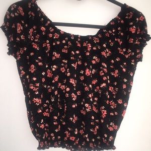 floral crop top